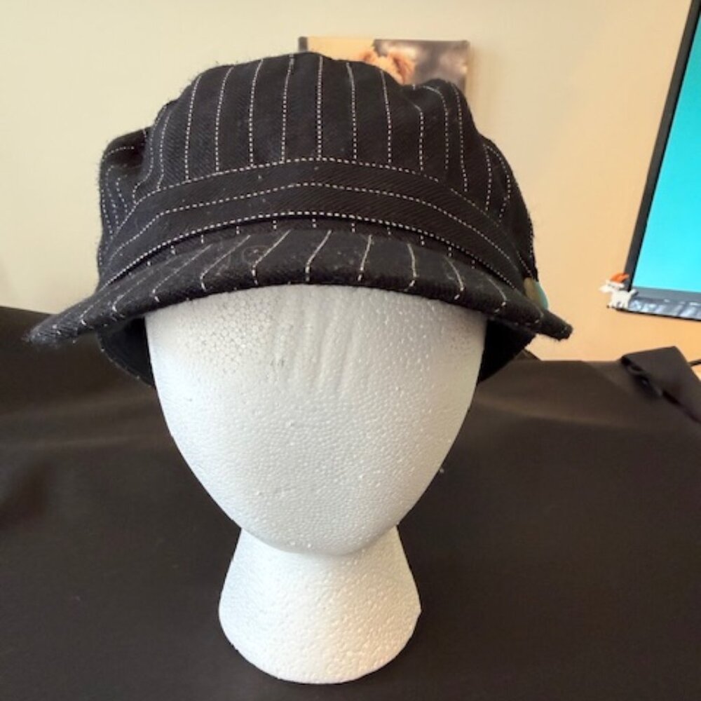Black & White Pinstripe hat